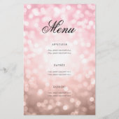 80誕生日プログラムライトバラ金ゴールドメニュー チラシ (裏面)