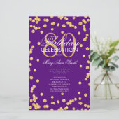 80誕生日プログラム金ゴールド紫グリッター付き/メニュー (スタンド正面)