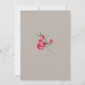 80誕生日ホリエレガントー&ベリー植物学 招待状 (裏面)