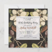 80誕生日ホワイトマグノリアスサプライズパーティー 招待状 (正面)