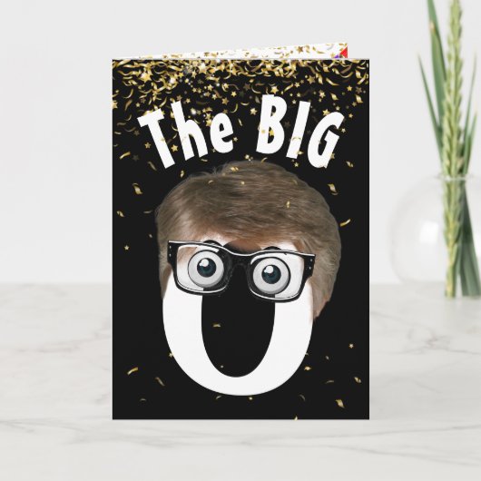 80誕生日マンオンブラック カード (正面)