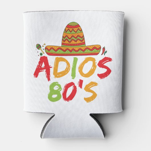 80誕生日メキシコパーティーシンコデマヨフィエスタ 缶クーラー (正面)