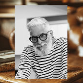 80誕生日レッツ黒祝金ゴールド写真 招待状