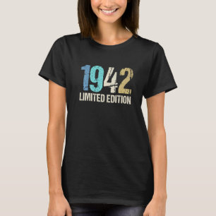 80誕生日レディースメンズ80年1942 15 Tシャツ