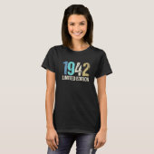 80誕生日レディースメンズ80年1942 15 Tシャツ (正面フル)
