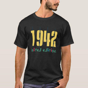 80誕生日レディースメンズ80年1942 30 Tシャツ