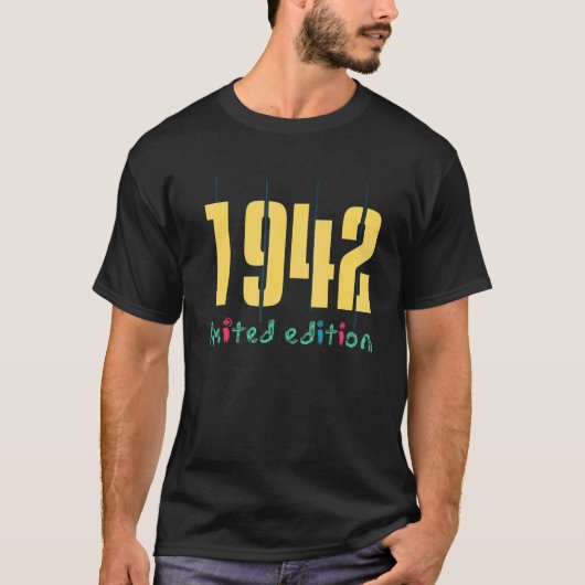 80誕生日レディースメンズ80年1942 30 Tシャツ (正面)