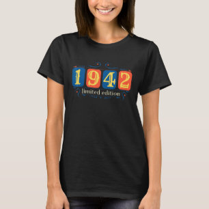 80誕生日レディースメンズ80年1942 36 Tシャツ