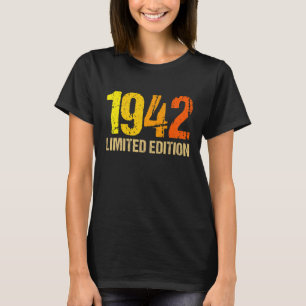 80誕生日レディースメンズ80年1942 45 Tシャツ