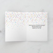 80誕生日レトロタイプライター カード (内部)