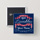 80誕生日世界で最も愛される80歳 缶バッジ (正面&裏面)