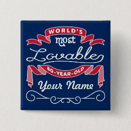 80誕生日世界で最も愛される80歳 缶バッジ