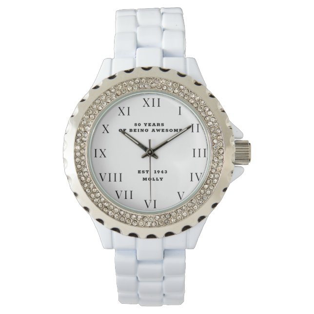 80誕生日八十ヴィンテージ 腕時計 (正面)