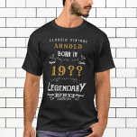 80誕生日名前を追加Year伝説的な黒金ゴールド Tシャツ<br><div class="desc">特別な声明を作成し、私たちの80番目の誕生日であなたのスタイルを表示する名前を追加する年の伝説的な黒金ゴールドTシャツ。今後の誕生祝いに最適で、カスタマイズ可能で、美しいスクリプトでTeeに印刷する特別な名前と年を選択できる。黒と鮮やか金ゴールドの組み合わせによって、これは任意のワードローブに目を引く追加。今すぐあなたの祝素晴らしい誕生日をスタイルで開始！</div>