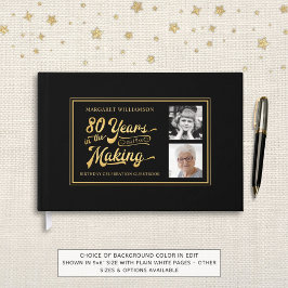 80誕生日年の作り方2枚 ゲストブック