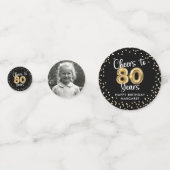 80誕生日応援~80年2枚 コンフェッティ (正面)