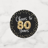 80誕生日応援~80年2枚 コンフェッティ (スモール正面)