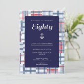 80誕生日招待状-80航海のカスタム 招待状 (スタンド正面)