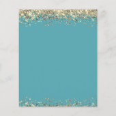 80誕生日日付の保存招待状 (裏面)