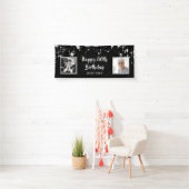 80誕生日星写真パーソナライズされた 横断幕 (インサイチュ)