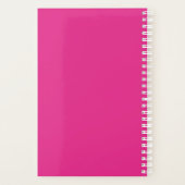 80誕生日最高のカラフル宝石ピンク プランナー手帳 (裏面)