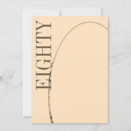 80誕生日男性写真モダン誕生日 招待状