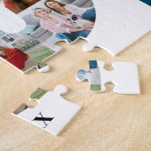 80誕生日番号80カスタムフォトコラージュ ジグソーパズル (側面)