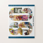 80誕生日番号80カスタムフォトコラージュ ジグソーパズル (縦)