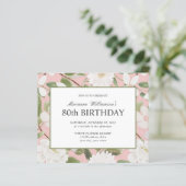80誕生日白フェミニン花桃色 (スタンド正面)