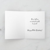 80誕生日祖母 カード (内部)