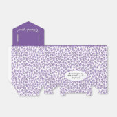 80誕生日紫のナンバーパターン フェイバーボックス (折り畳みなし)