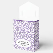 80誕生日紫のナンバーパターン フェイバーボックス (オープン)