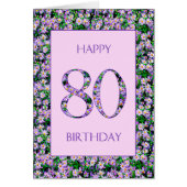 80誕生日紫デイジー (正面)