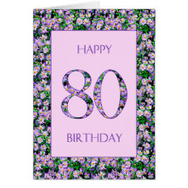 80誕生日紫デイジー