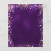 80誕生日紫バラ金ゴールド (裏面)