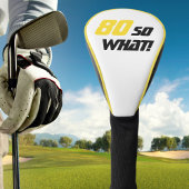 80誕生日黄やる気を起こさせるモダン色黒 ゴルフヘッドカバー