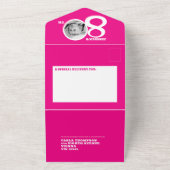 80誕生日0 オールインワン招待状 (外側)