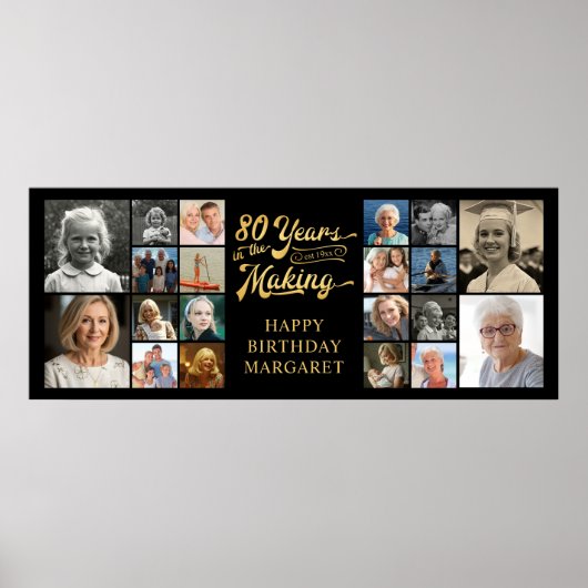 80誕生日20枚の写真80年の制作過程 ポスター (正面)