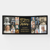 80誕生日20枚の写真80年の制作過程 横断幕 (横)