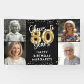 80誕生日4応援～80年紙吹雪 横断幕 (横)