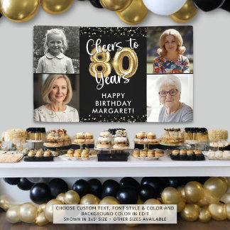 80誕生日4応援～80年紙吹雪 横断幕