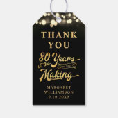 80誕生日80年の歳月を作ってありがとう ギフトタグ (裏面)