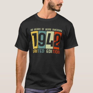80誕生日80年素晴らしレトロTees限定 Tシャツ