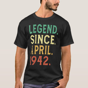 80誕生日80歳の伝説1942年4月以来 Tシャツ