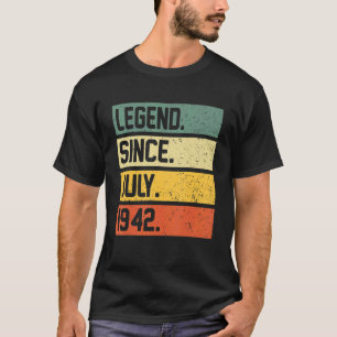 80誕生日80歳の伝説1942年7月以来 Tシャツ