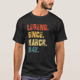 80誕生日80歳の伝説1943月から Tシャツ