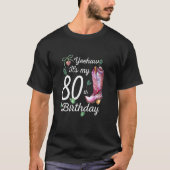 80誕生日80歳の国C Tシャツ (正面)