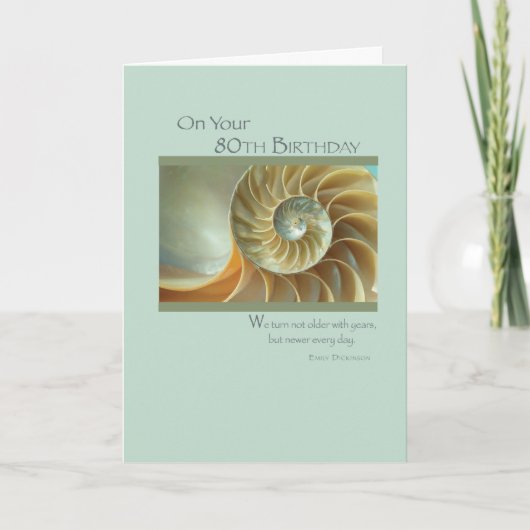 80誕生日 カード (正面)