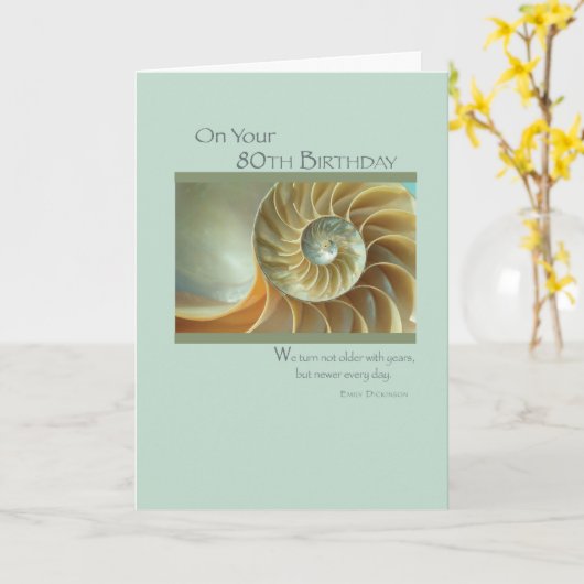 80誕生日 カード (黄色い花)