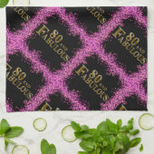 80誕生日 キッチンタオル (折り畳み)